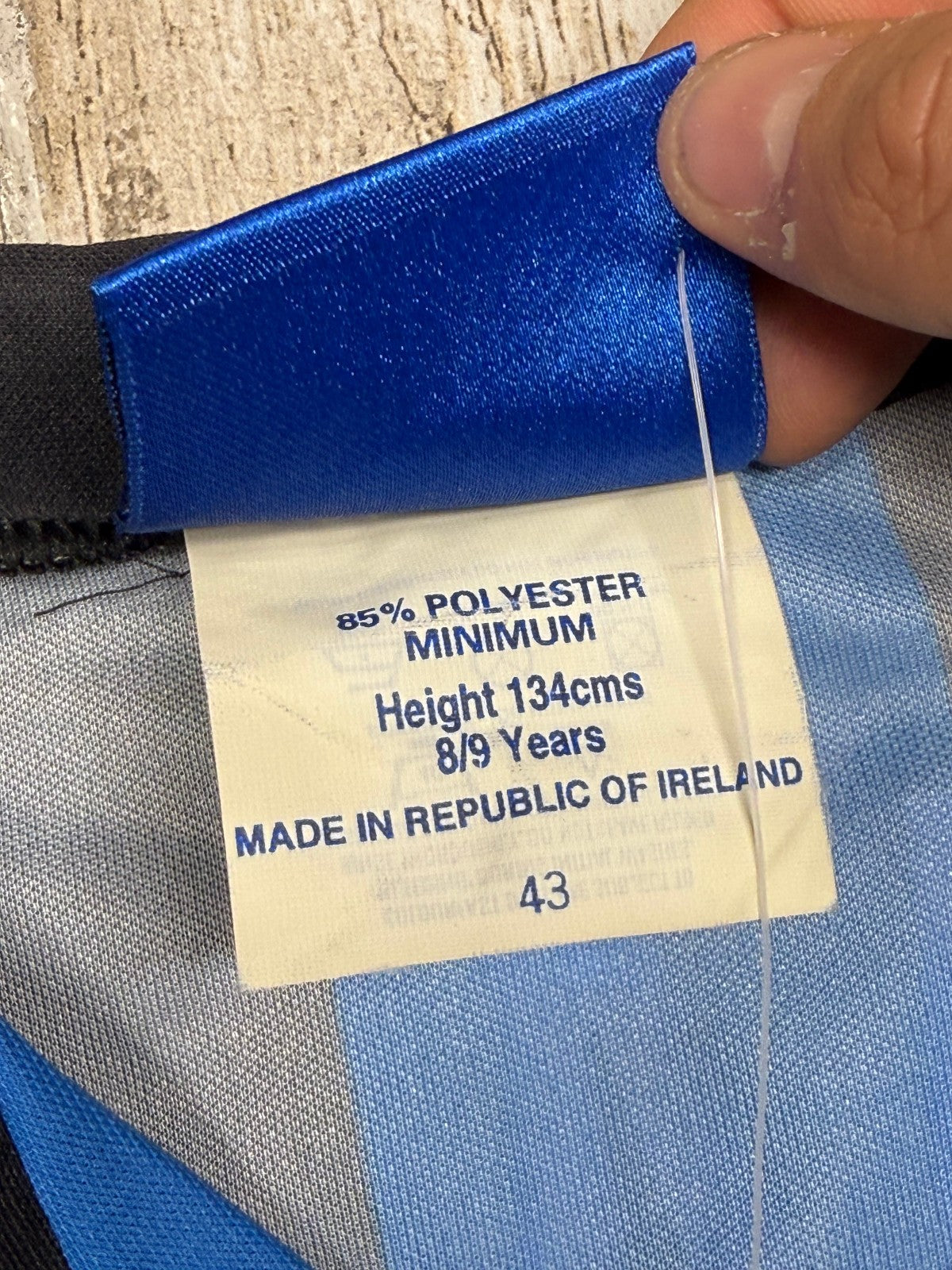 maglia calcio vintage FC Inter Ronaldo Umbro 1997 1998 Pirelli 134cm boys