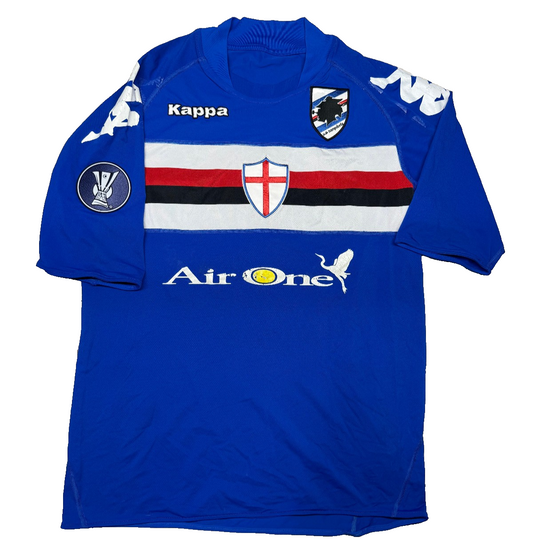 maglia calcio vintage Sampdoria CASSANO player issue 2008-09 XXL Kappa UEFA SIGN