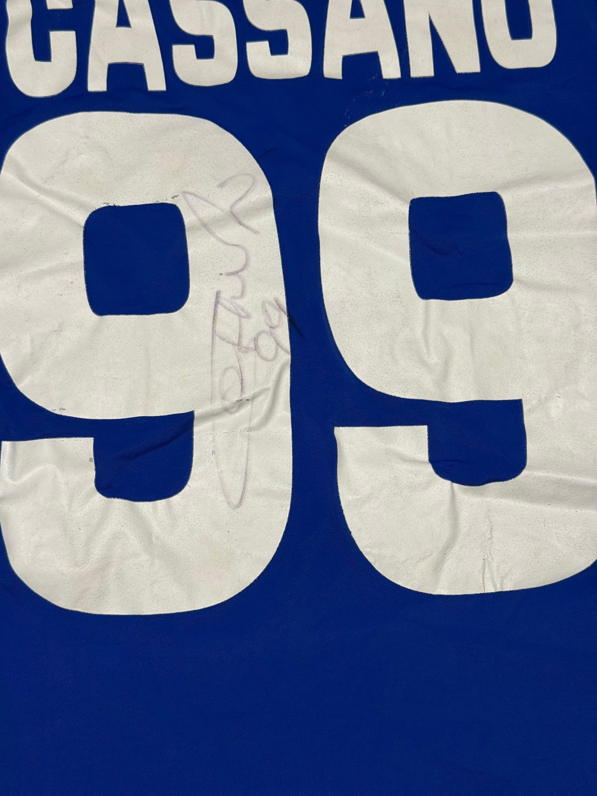 maglia calcio vintage Sampdoria CASSANO player issue 2008-09 XXL Kappa UEFA SIGN