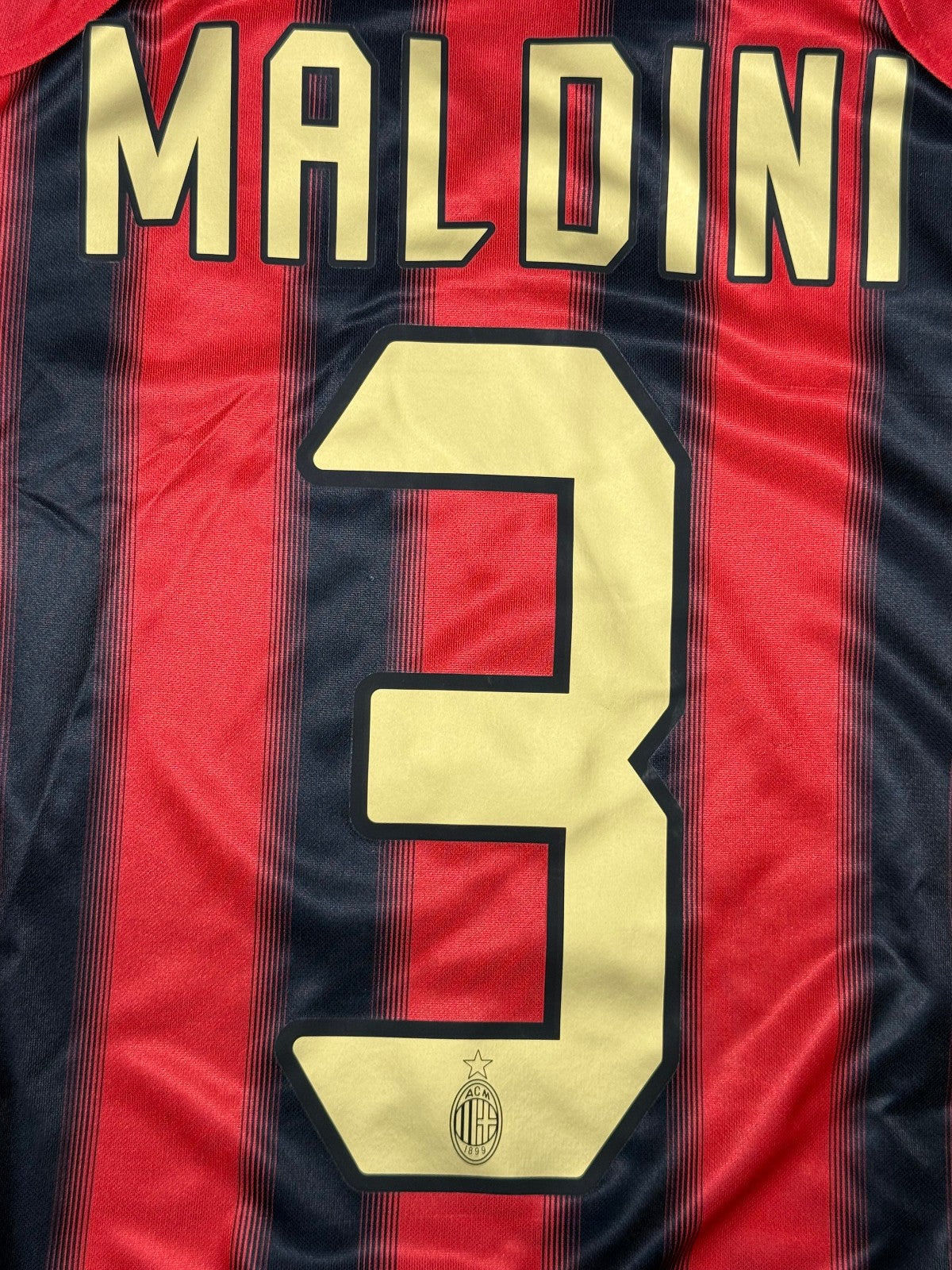 maglia calcio vintage AC Milan Maldini Adidas 2004 2005 Opel Climacool XS