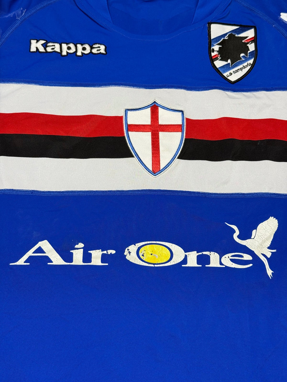 maglia calcio vintage Sampdoria CASSANO player issue 2008-09 XXL Kappa UEFA SIGN