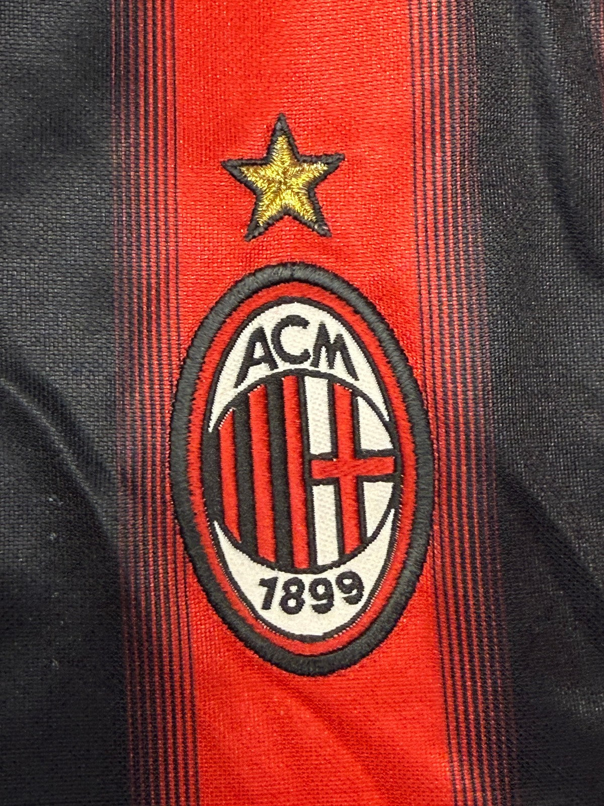 maglia calcio vintage AC Milan Maldini Adidas 2004 2005 Opel Climacool XS