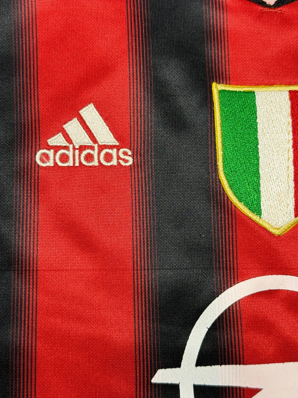 maglia calcio vintage AC Milan Maldini Adidas 2004 2005 Opel Climacool XS