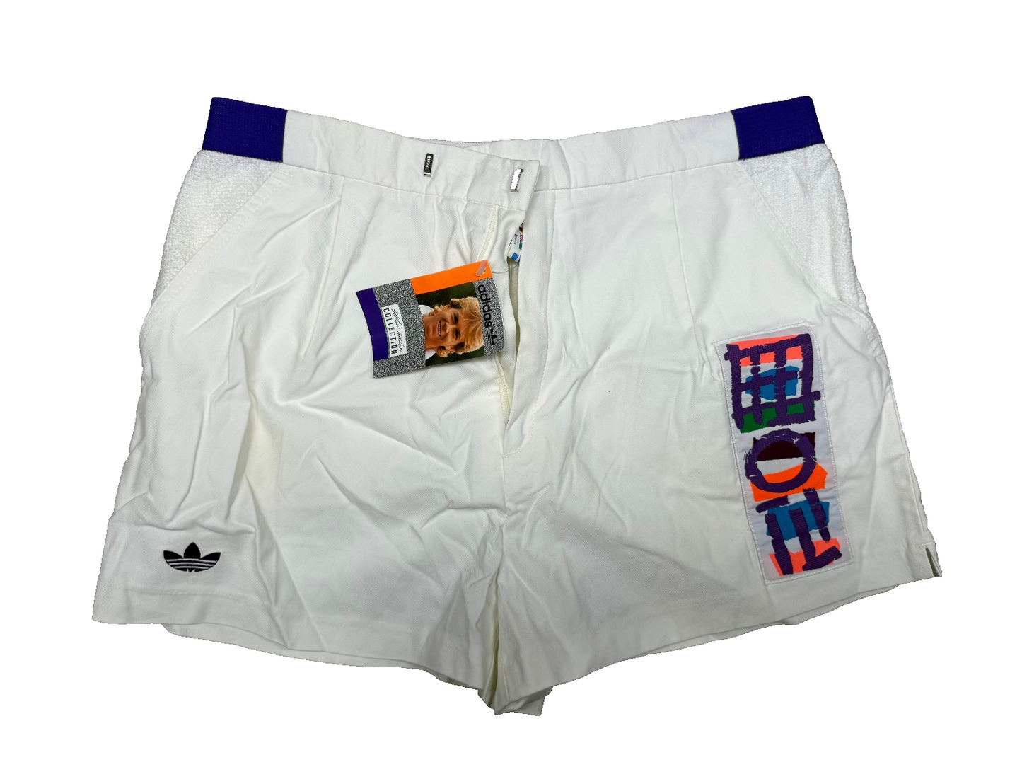 vintage Tennis shorts ADIDAS Stefan EDBERG 1988 50 *NEW* deadstock