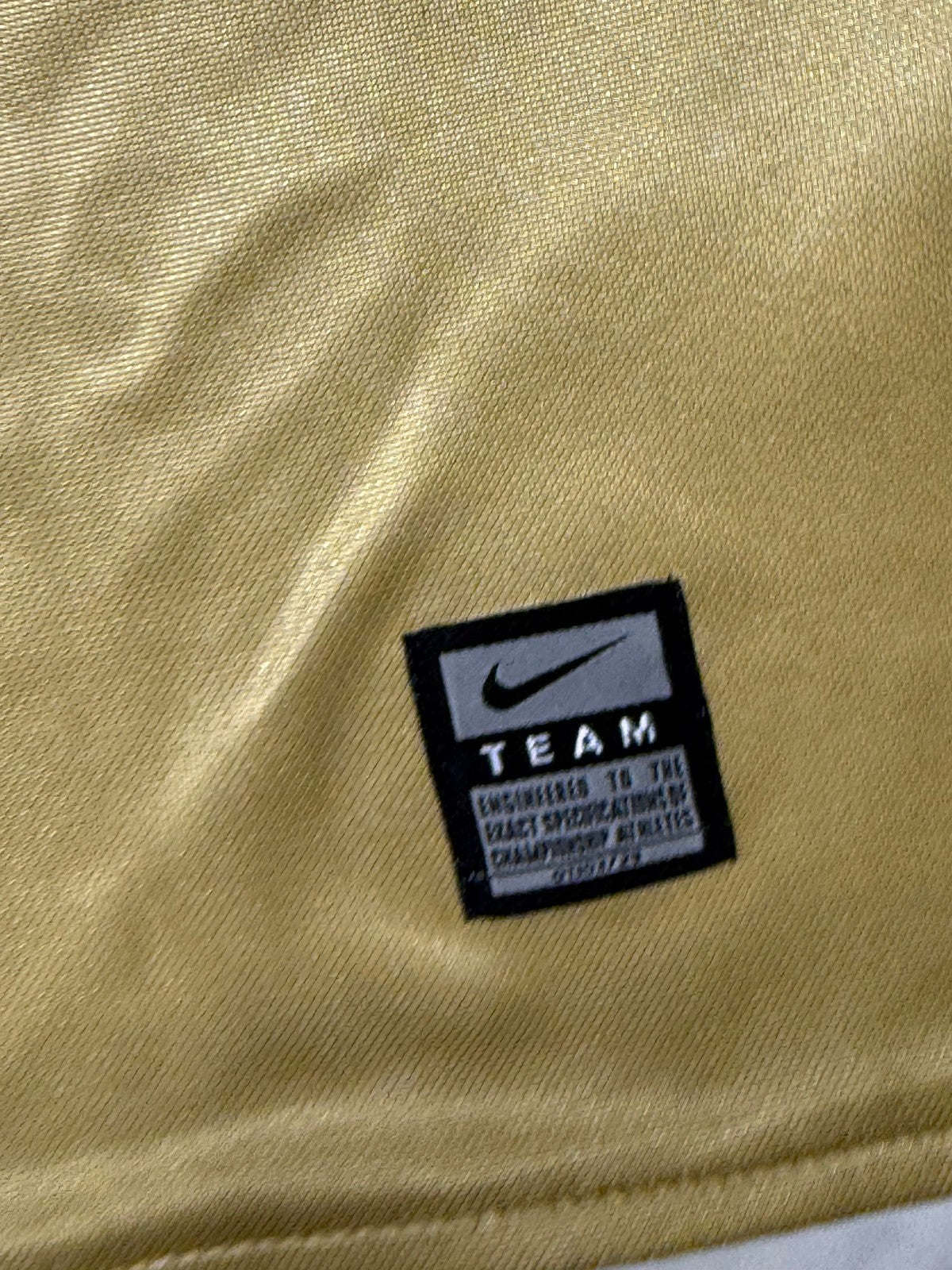 maglia calcio vintage Juventus Del Piero Champions League 2008 away oro XL