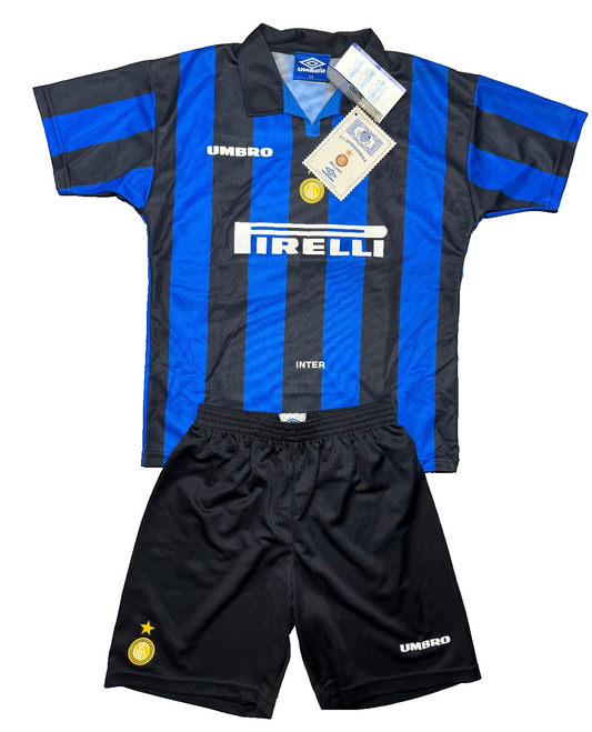 maglia calcio vintage FC Inter Ronaldo Umbro 1997 1998 Pirelli 158cm boys