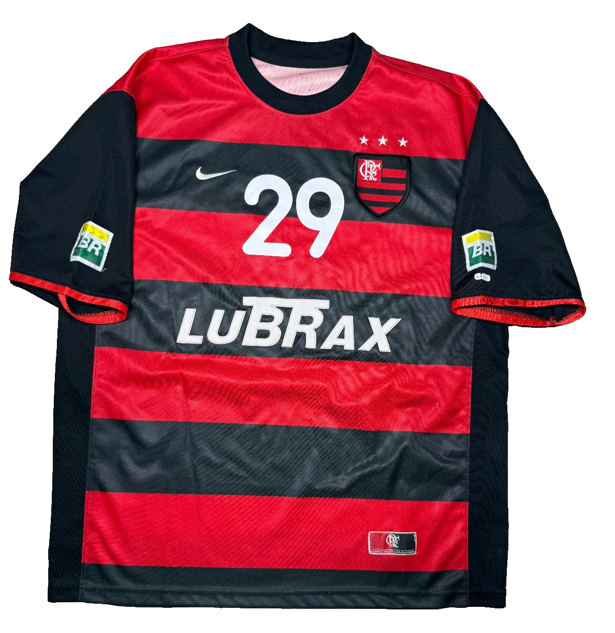maglia calcio vintage camiseta Flamengo Adriano Nike 2000-01 Petrobras Lubrax