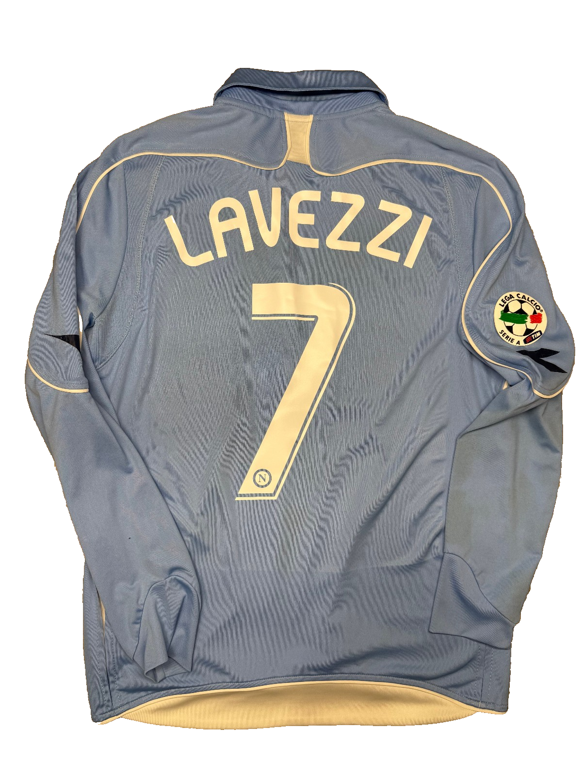 maglia calcio vintage Napoli LAVEZZI 2008 2009 shirt calcio Jersey Diadora Lete