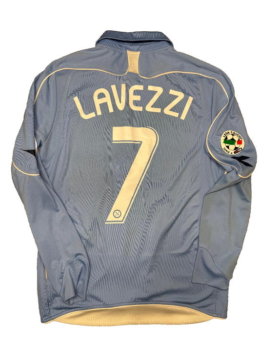 maglia calcio vintage Napoli LAVEZZI 2008 2009 shirt calcio Jersey Diadora Lete