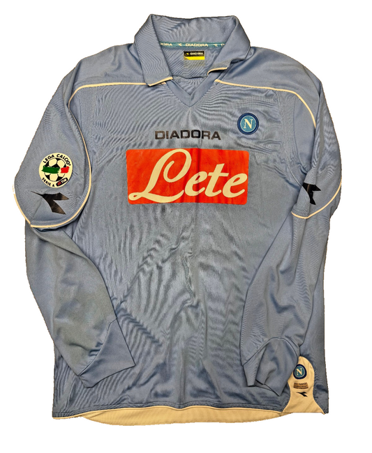 maglia calcio vintage Napoli LAVEZZI 2008 2009 shirt calcio Jersey Diadora Lete