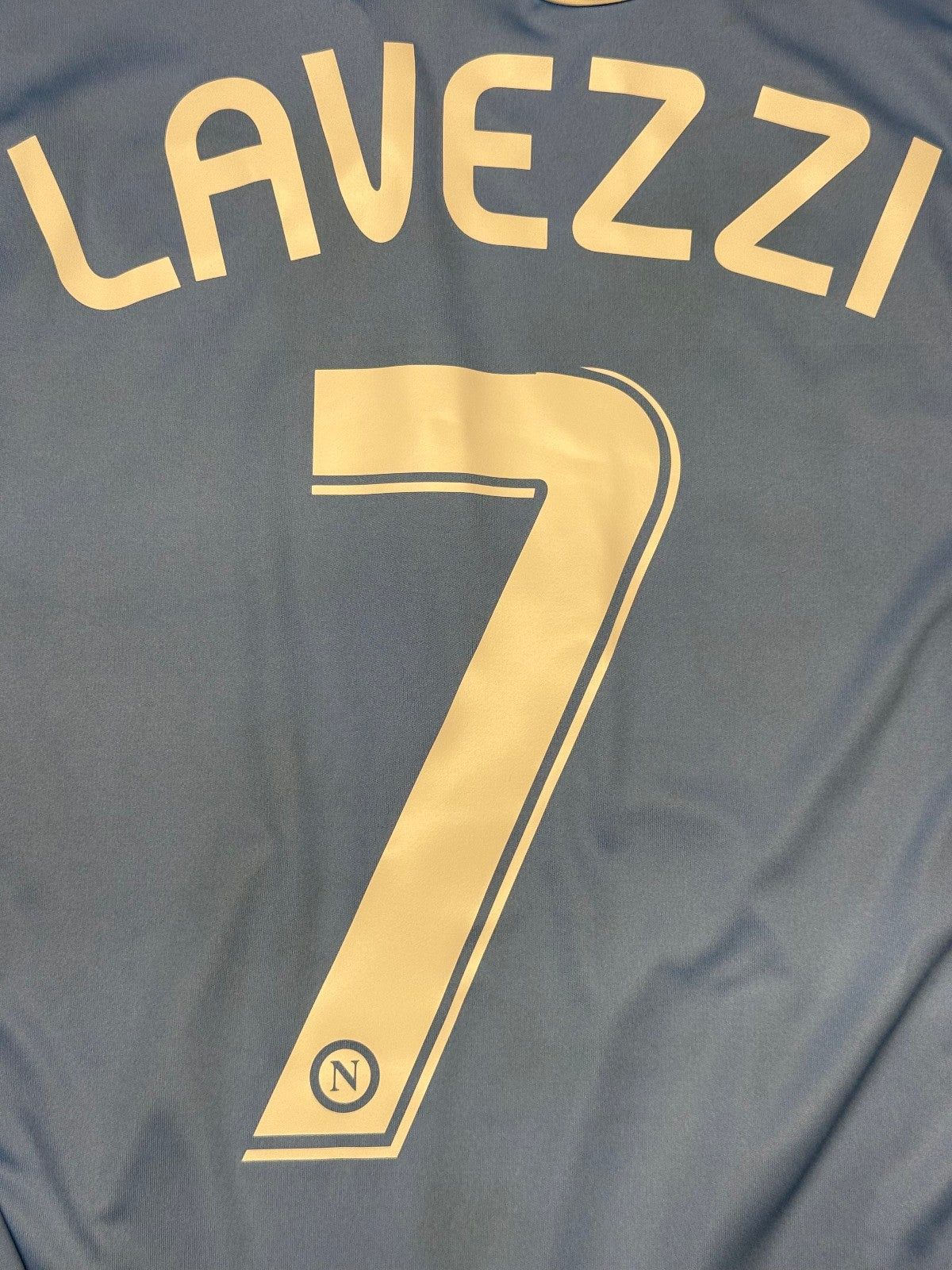 maglia calcio vintage Napoli LAVEZZI 2008 2009 shirt calcio Jersey Diadora Lete