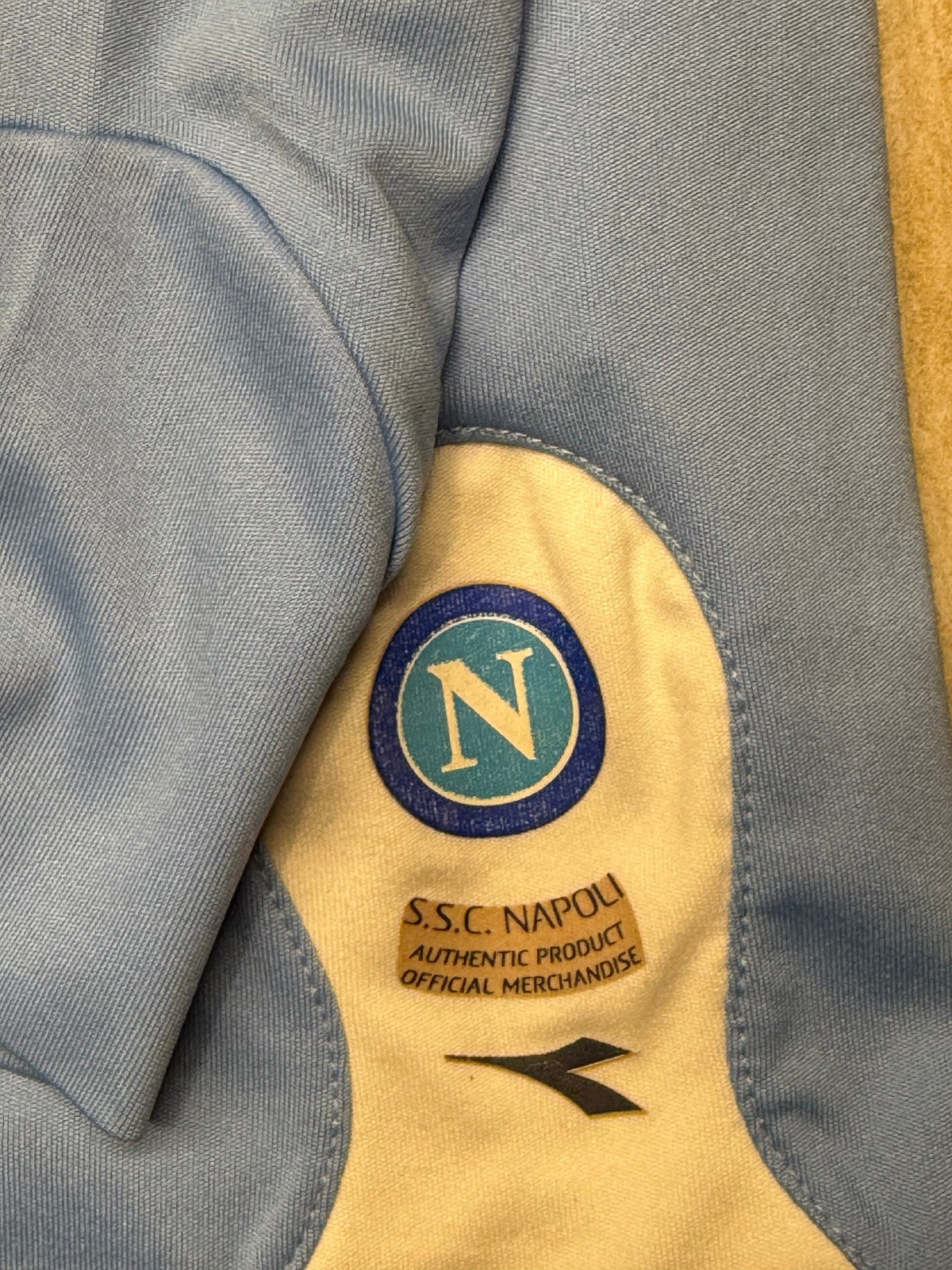 maglia calcio vintage Napoli LAVEZZI 2008 2009 shirt calcio Jersey Diadora Lete