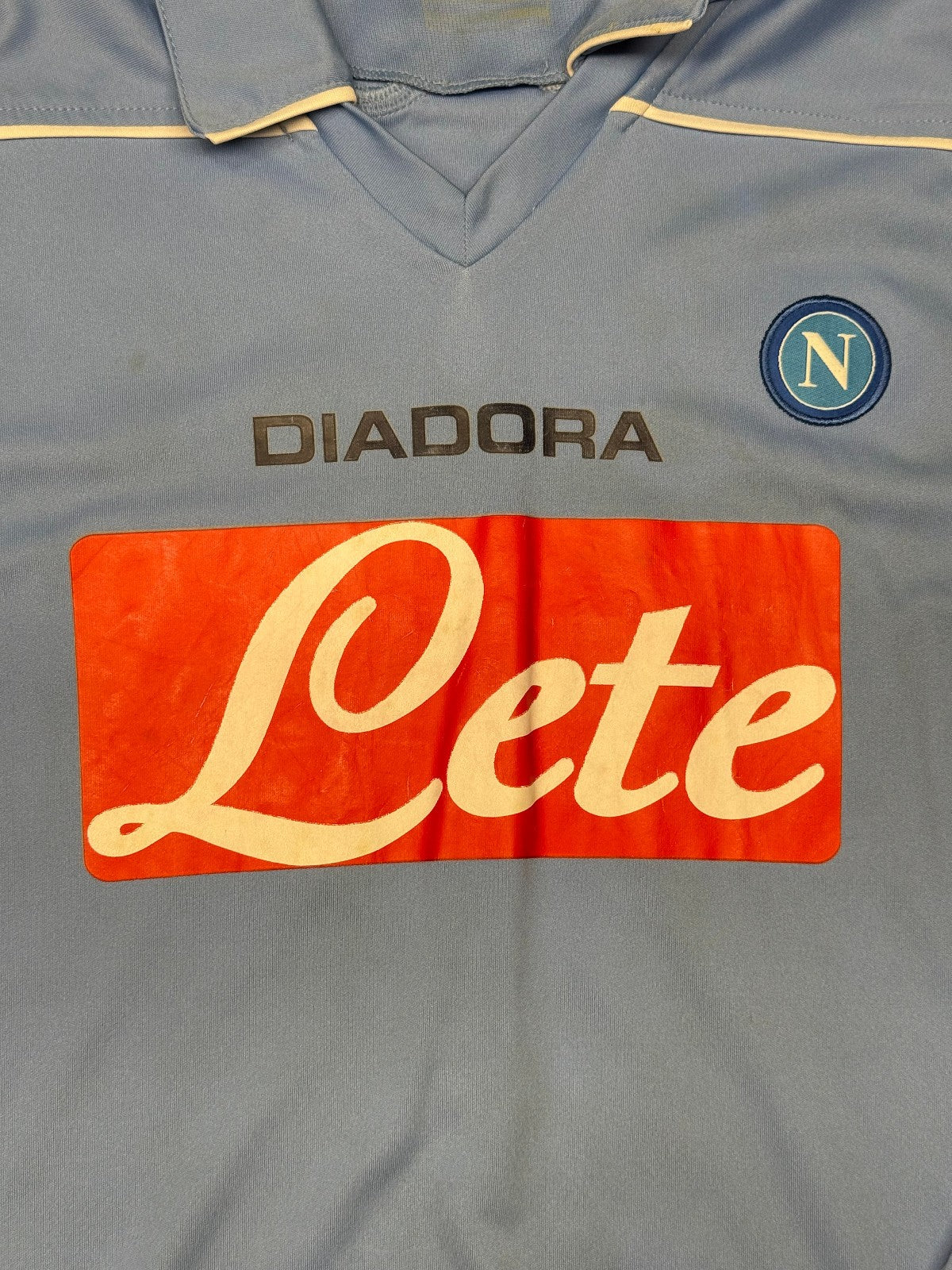 maglia calcio vintage Napoli LAVEZZI 2008 2009 shirt calcio Jersey Diadora Lete