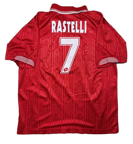 maglia calcio vintage Piacenza Serie A 1997 1998 RASTELLI #7 Lotto shirt trikot
