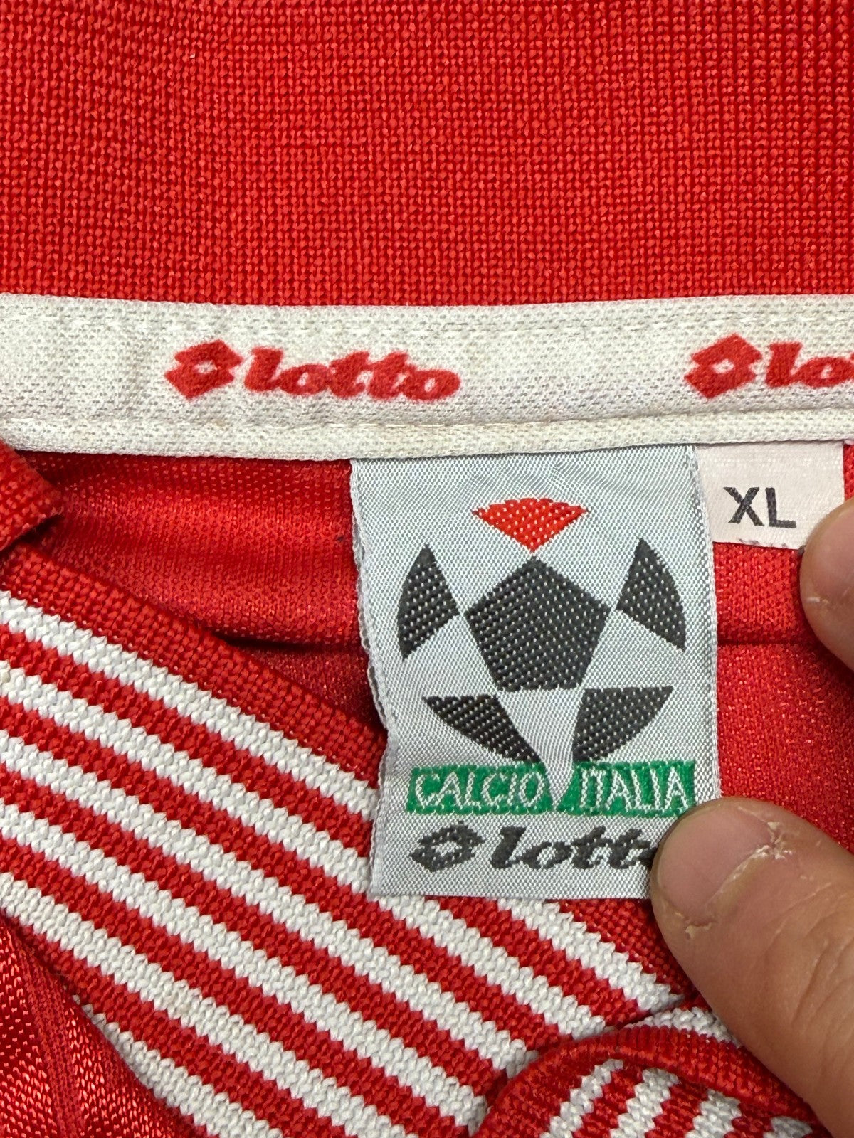 maglia calcio vintage Piacenza Serie A 1997 1998 RASTELLI #7 Lotto shirt trikot