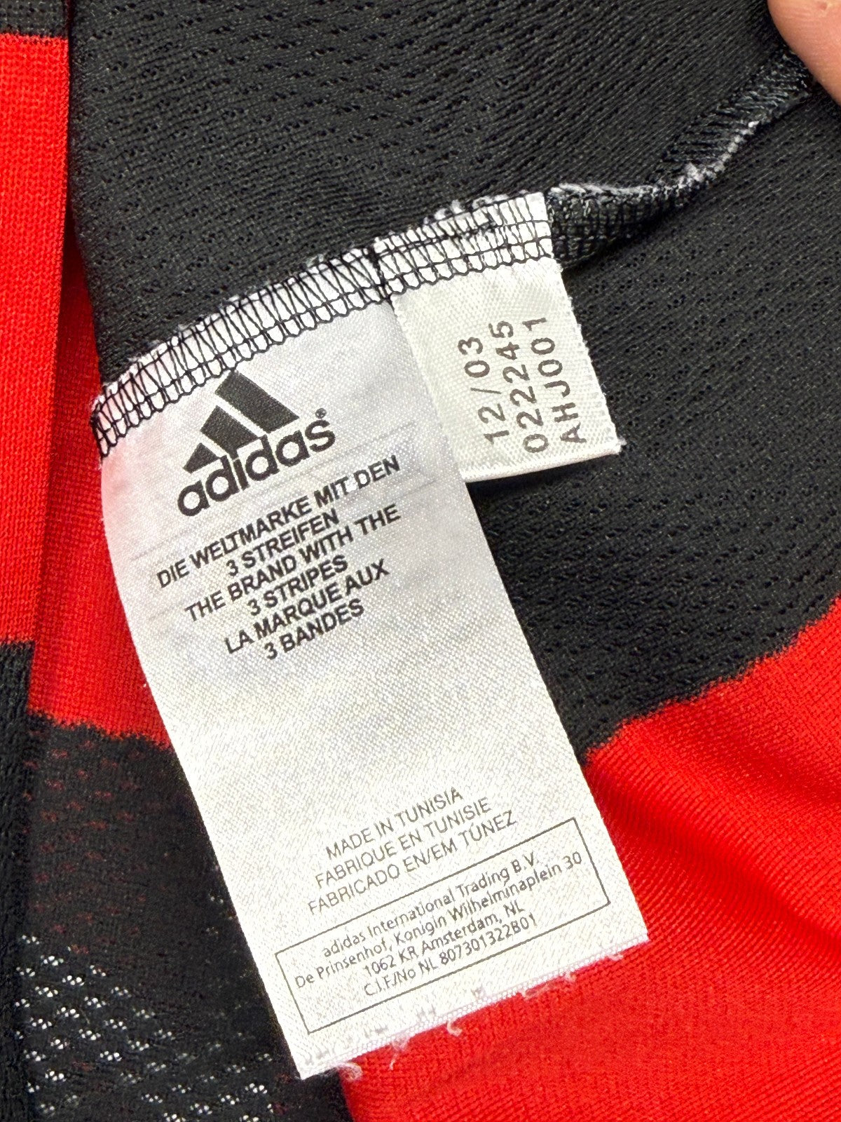 maglia calcio vintage AC Milan KAKA Adidas 2003 2004 MERIVA Climalite