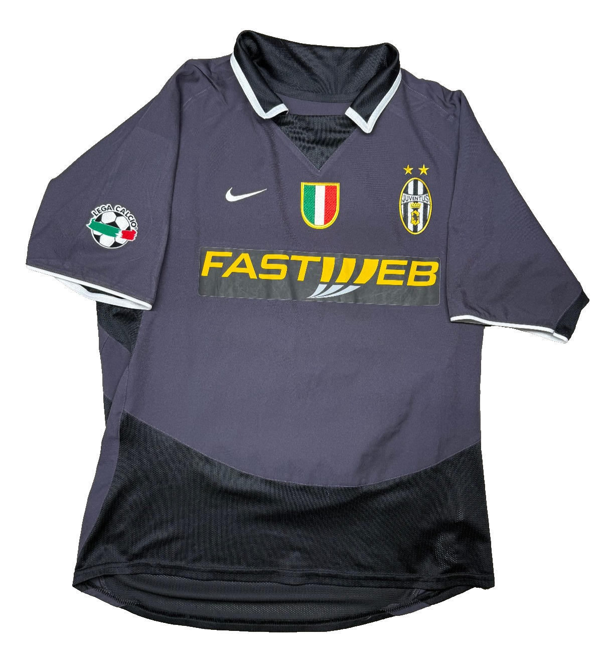 maglia calcio vintage Del Piero Juventus 2003 2004 Serie A Nike Fastweb away M