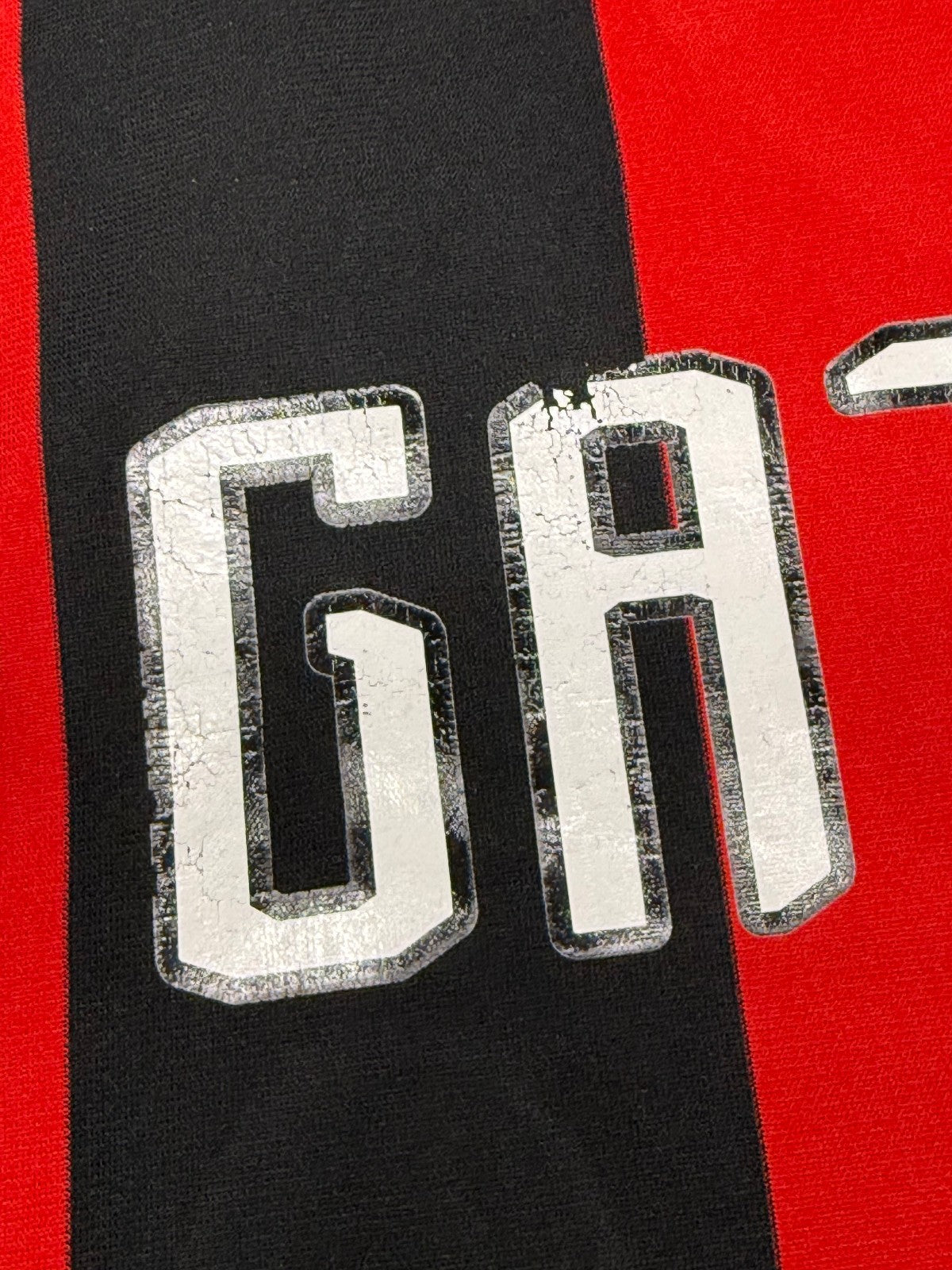 maglia calcio vintage AC Milan Gattuso 2007 2008 Bwin Adidas Climacool M