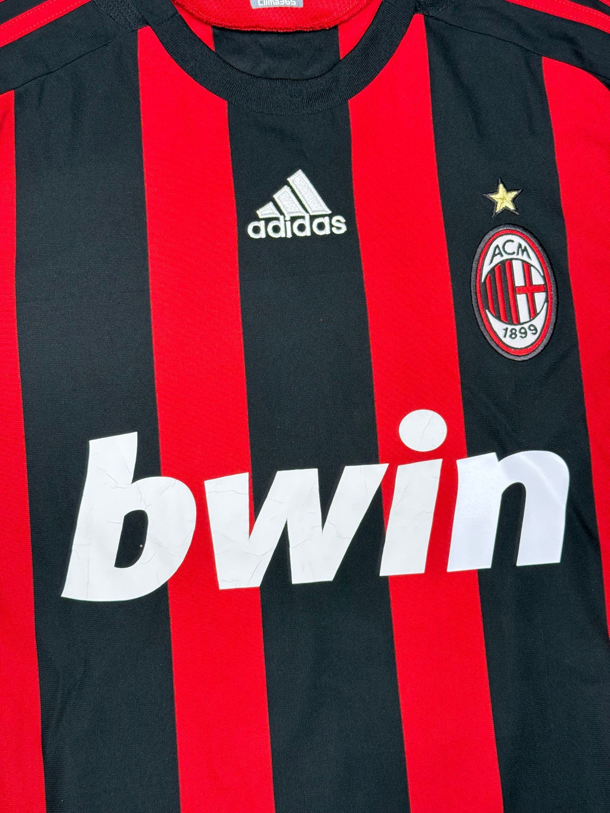 maglia calcio vintage AC Milan Gattuso 2007 2008 Bwin Adidas Climacool M
