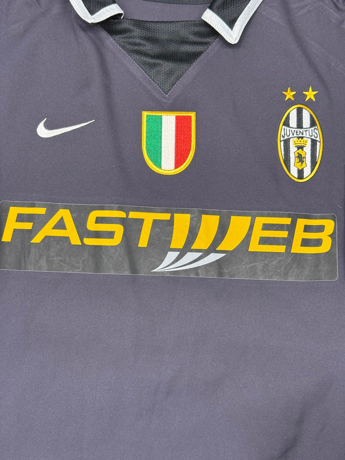 maglia calcio vintage Del Piero Juventus 2003 2004 Serie A Nike Fastweb away M