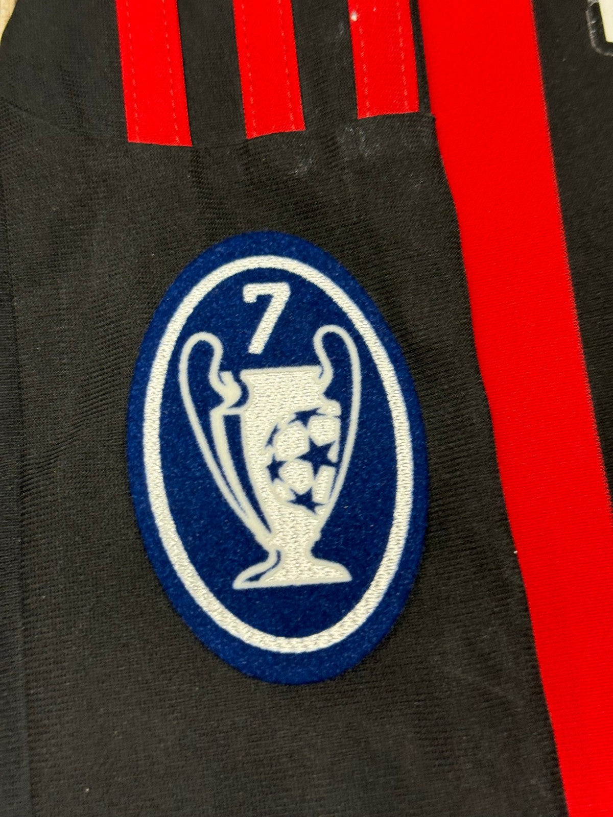 maglia calcio vintage AC Milan Gattuso 2007 2008 Bwin Adidas Climacool M