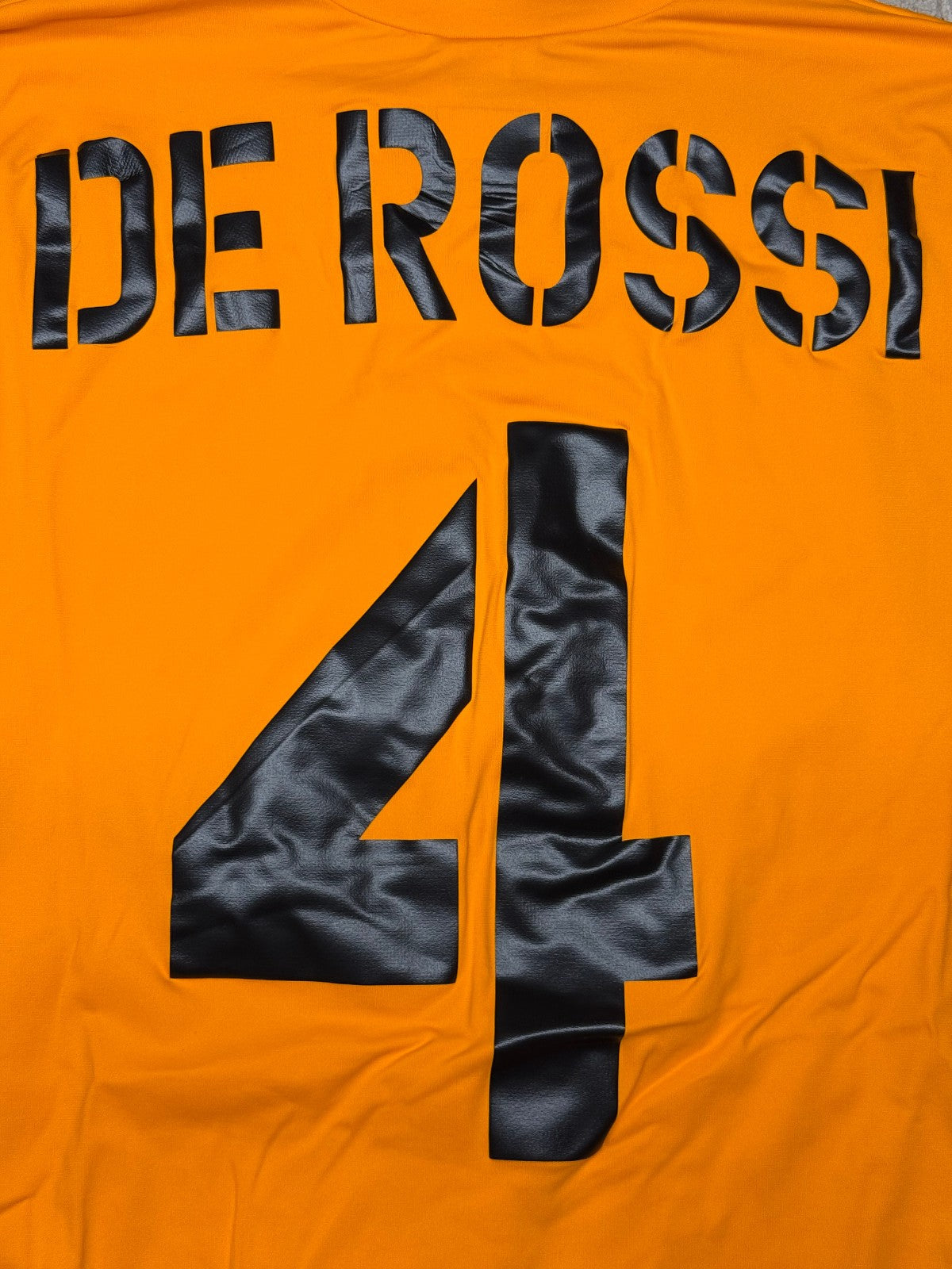 maglia calcio vintage AS Roma De Rossi #4 Mazda Diadora 2004 2005 M