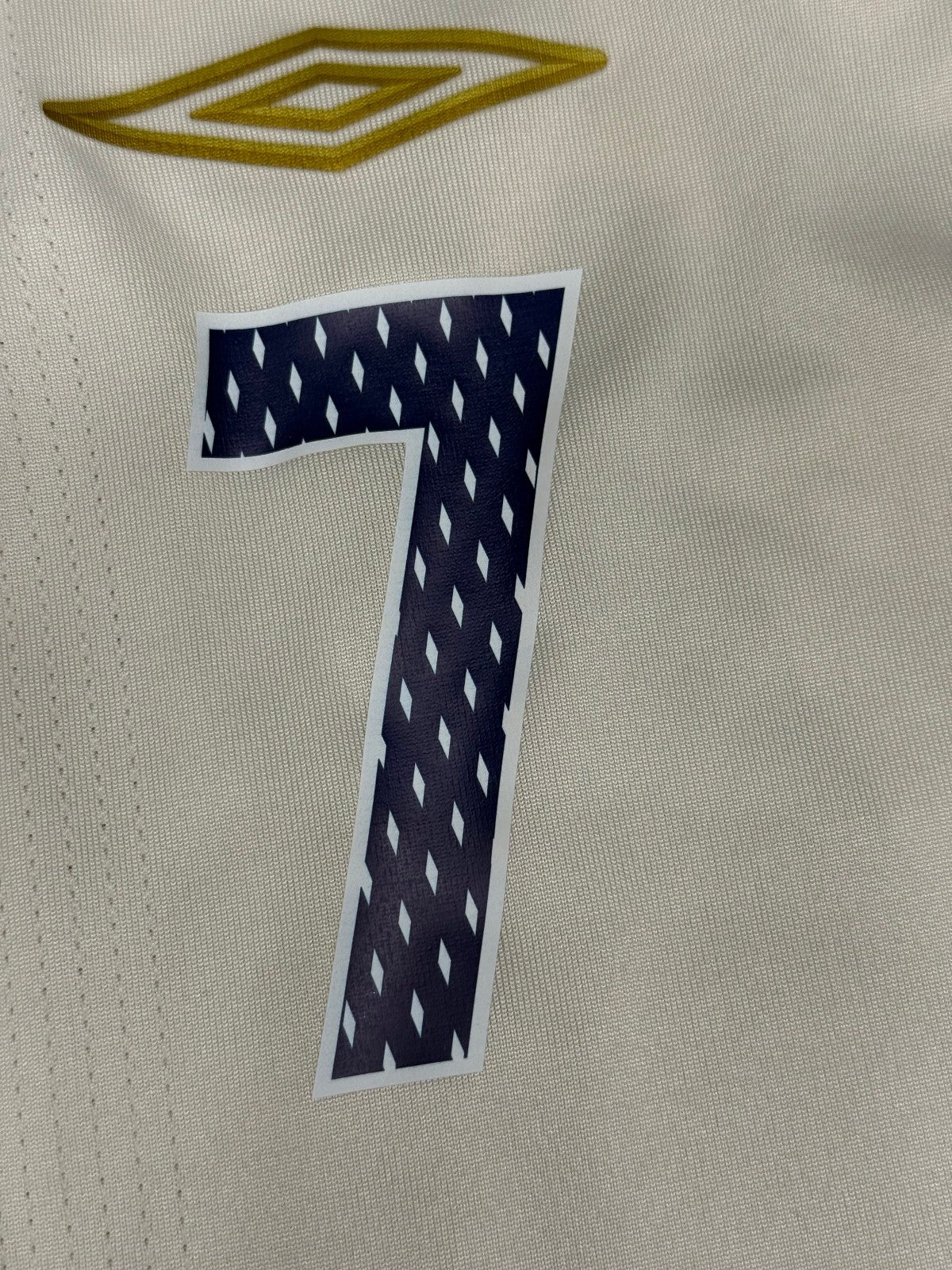 Maglia calcio vintage England Beckham Inghilterra Home World Cup 2007-2009