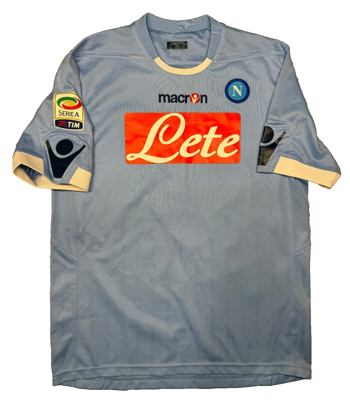 maglia calcio vintage Napoli Cavani home 2009 2010 shirt Jersey Macron M Lete