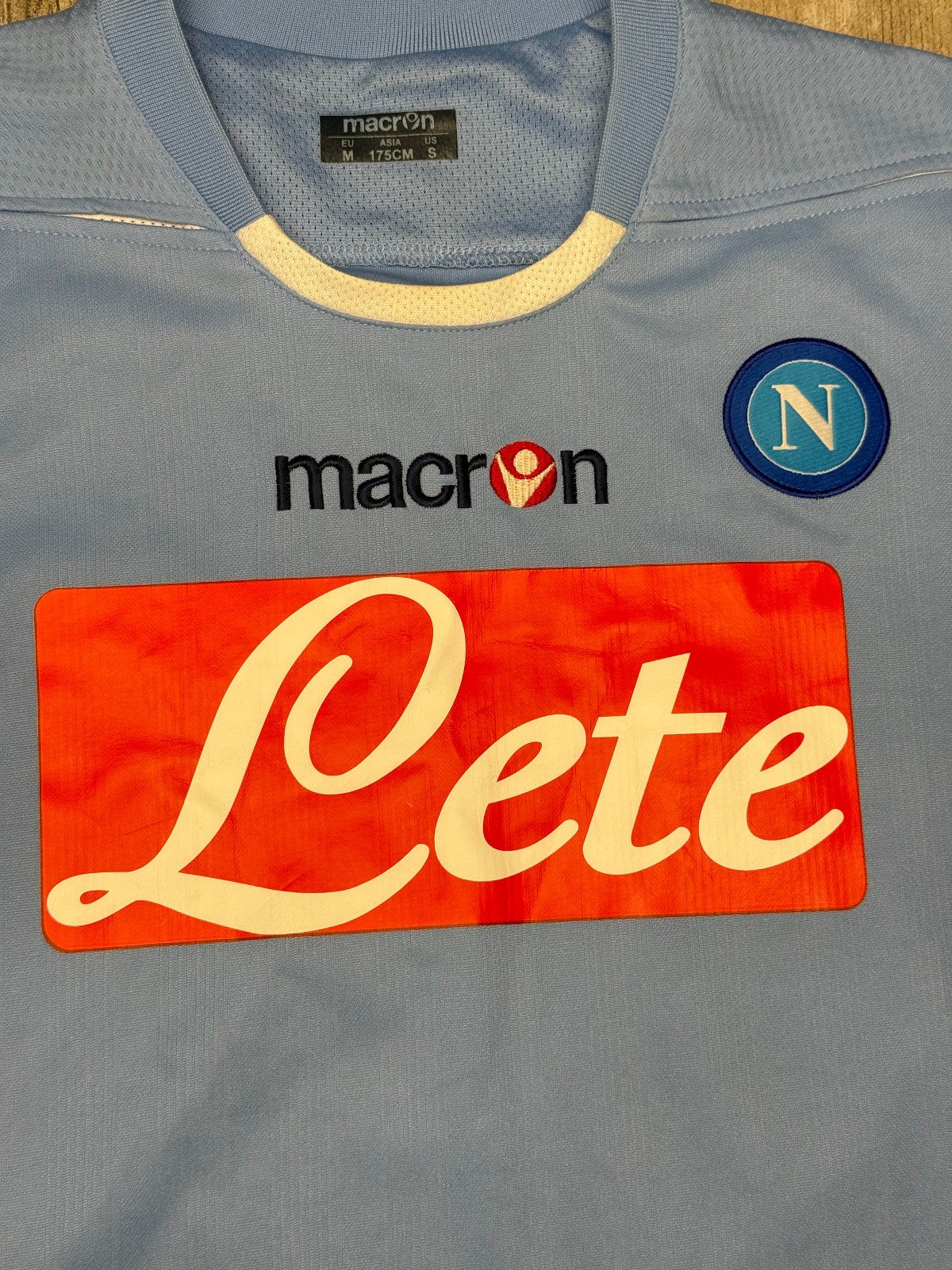 maglia calcio vintage Napoli Cavani home 2009 2010 shirt Jersey Macron M Lete
