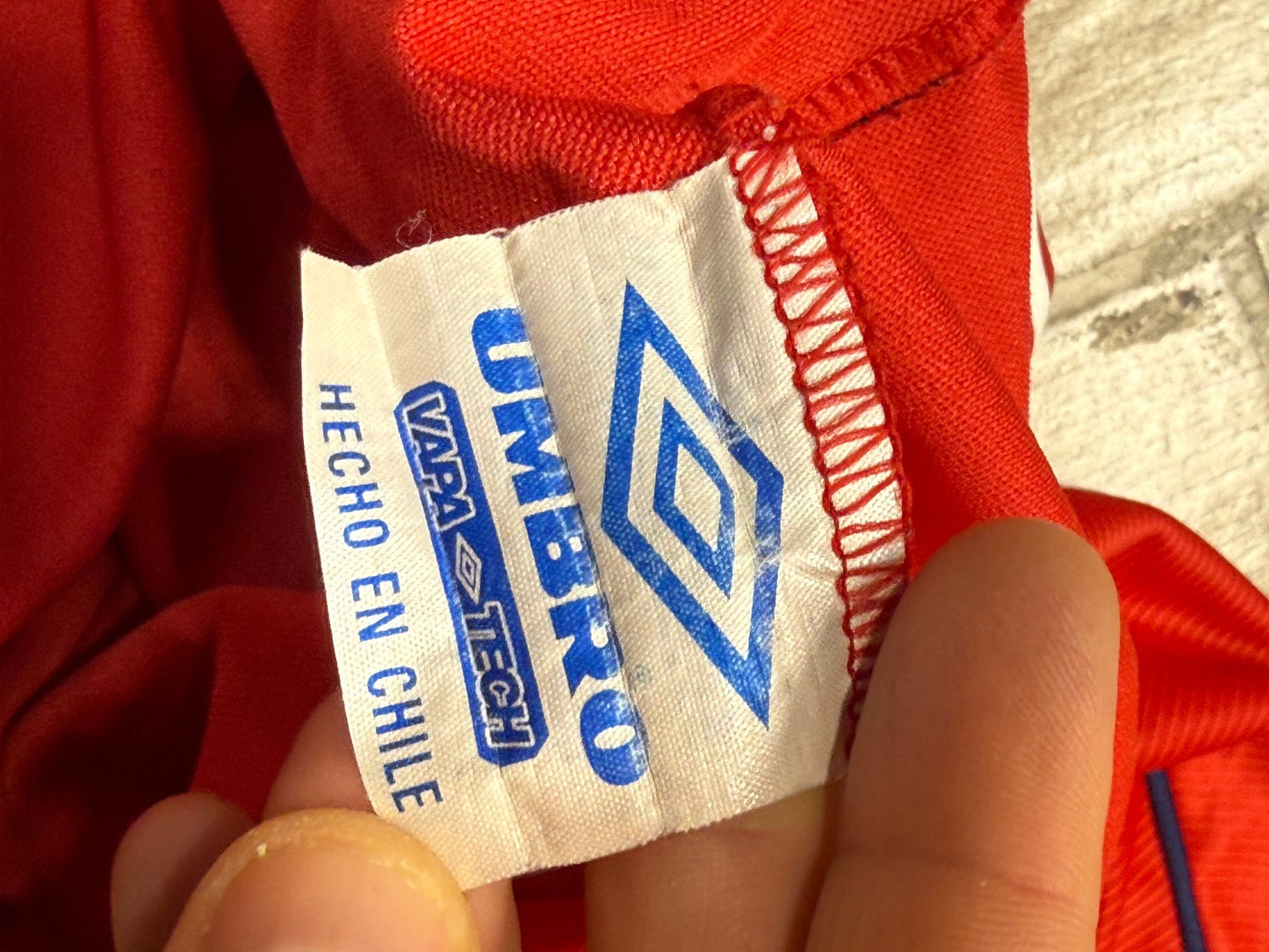 maglia calcio vintage Chile ZAMORANO Umbro 1999 2000 home Copa America L