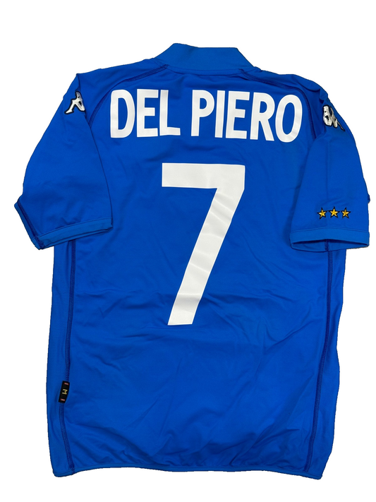 maglia calcio vintage italia DEL PIEROWorld Cup 2002 *ITALY* Korea M jersey