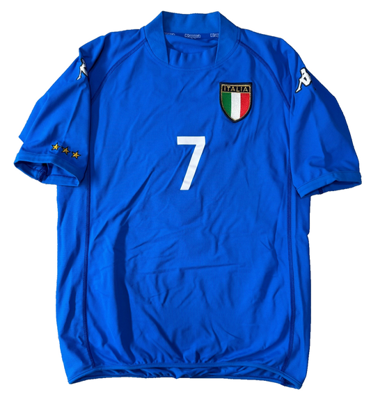 maglia calcio vintage italia DEL PIEROWorld Cup 2002  *ITALY* Korea M jersey