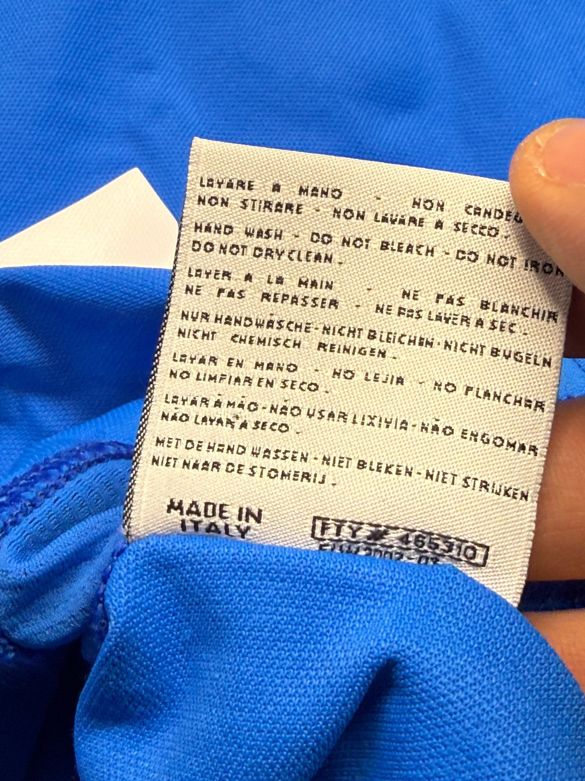 maglia calcio vintage italia DEL PIEROWorld Cup 2002  *ITALY* Korea M jersey