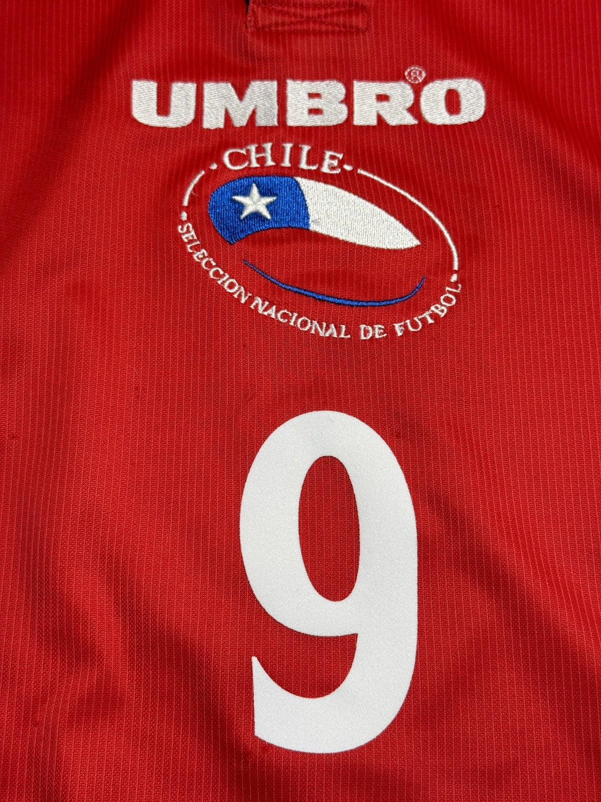 maglia calcio vintage Chile ZAMORANO Umbro 1999 2000 home Copa America L