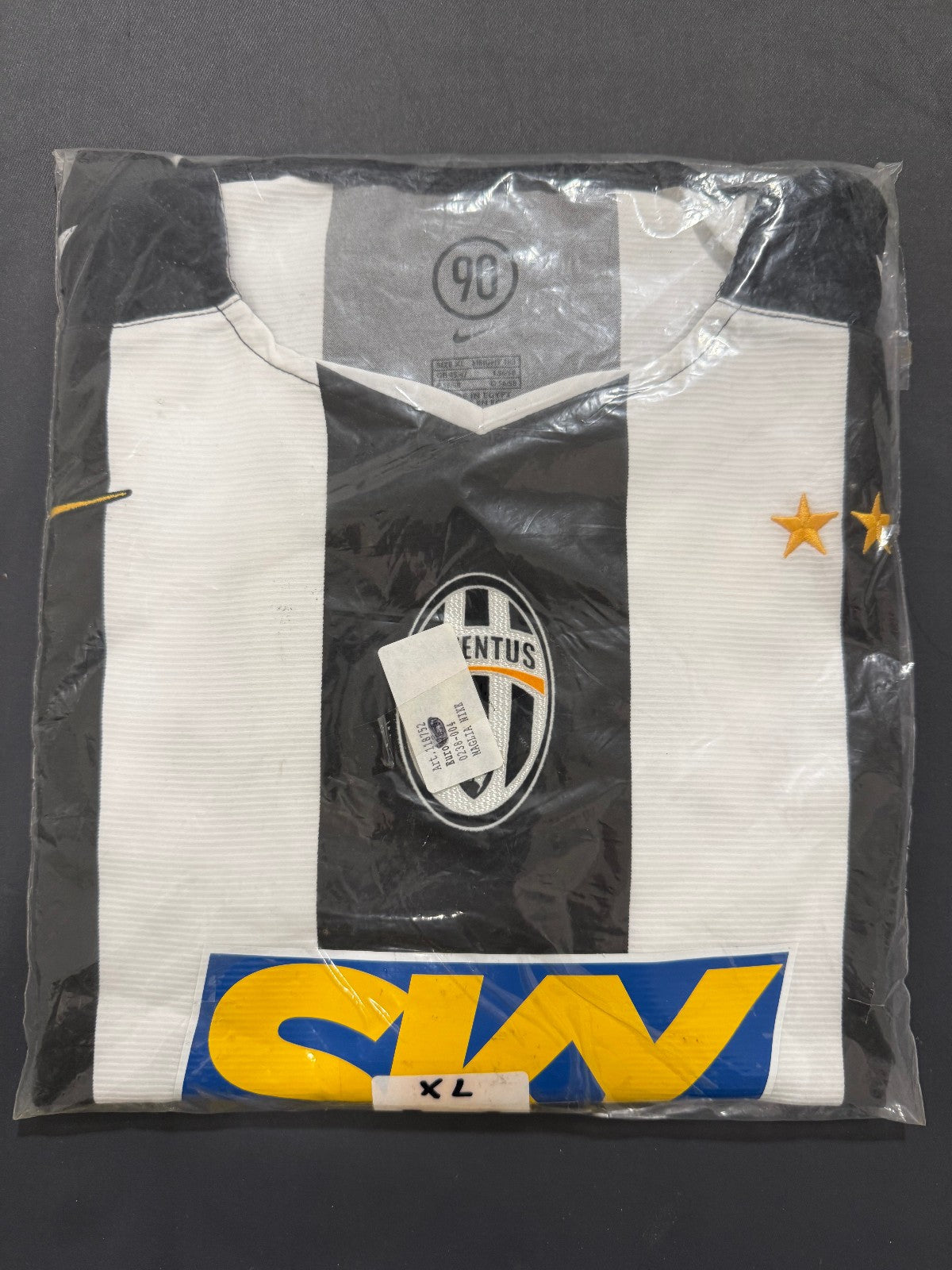 maglia calcio vintage Juventus IBRAHIMOVIC Nike shirt 2004 2005 *BNWT* Sky XL