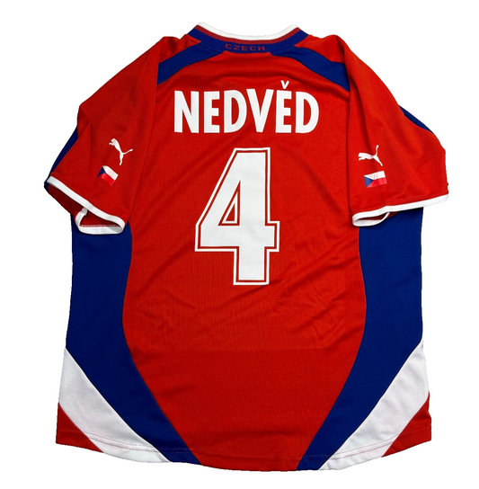 maglia Czech Republic Euro 2000 NEDVED Puma XL vintage shirt NO THAI