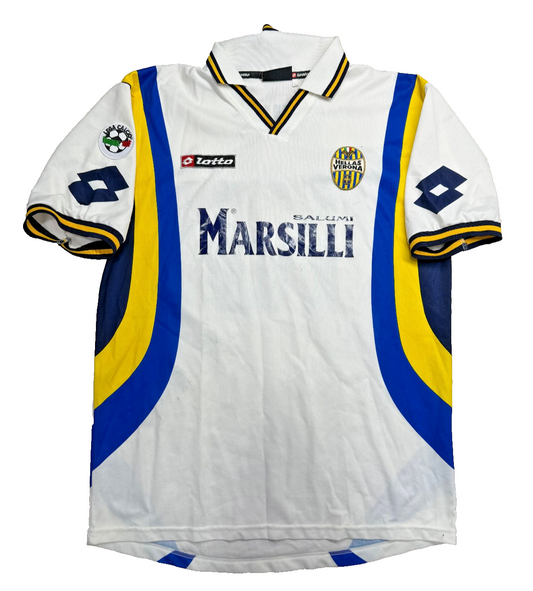 maglia calcio vintage Hellas Verona Lotto MUTU Marsilli away 2000 2001 L