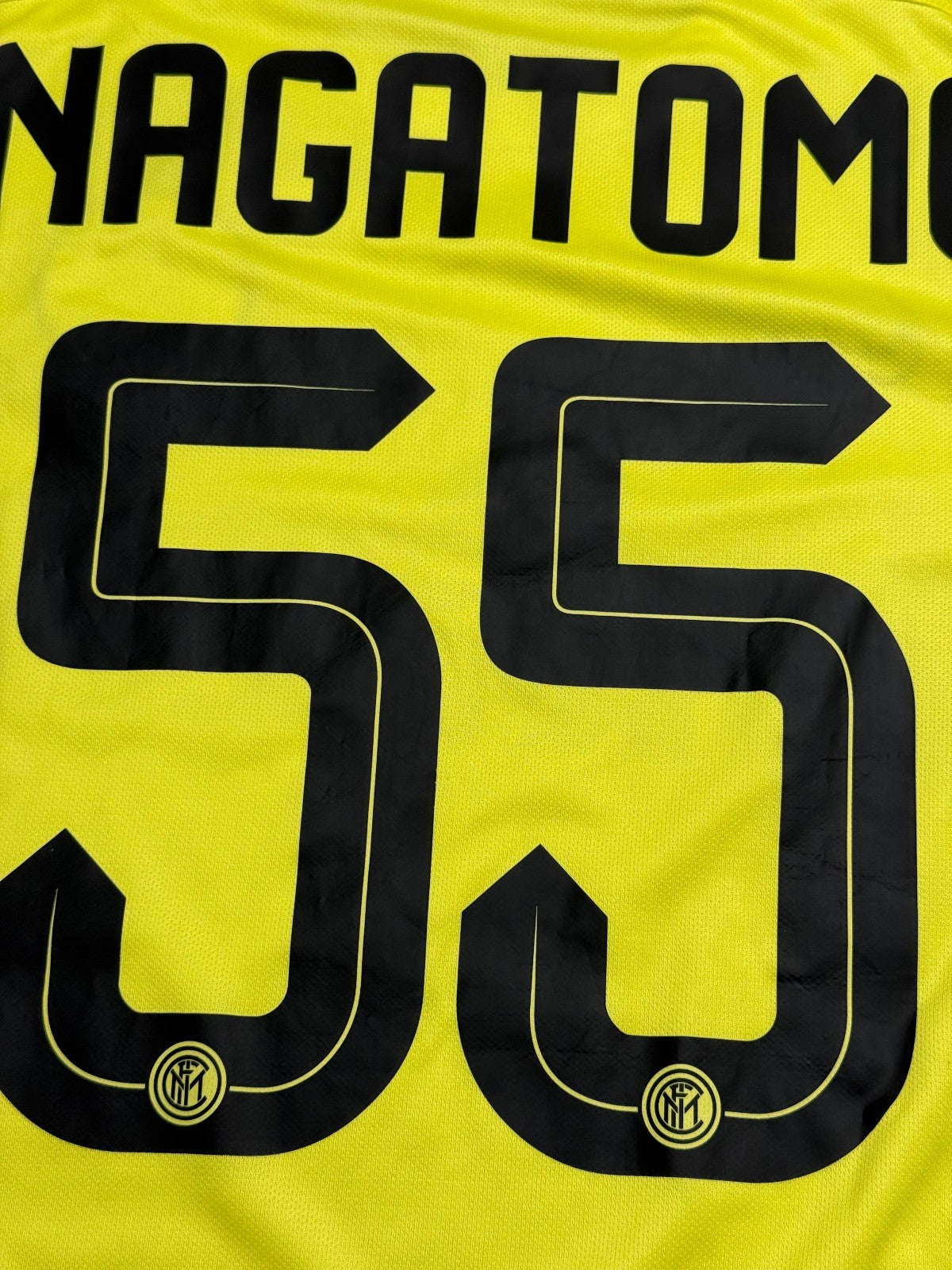 Maglia calcio vintage Inter NAGATOMO L Pirelli Nike 2015 2016 shirt jersey