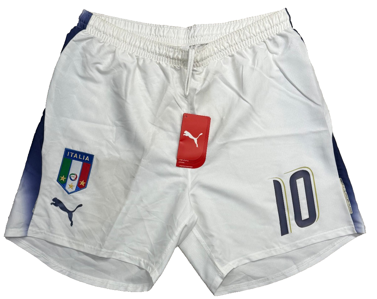 Italia puma mondiali 2006 shorts pantaloncini gara TOTTI *NUOVI* XL