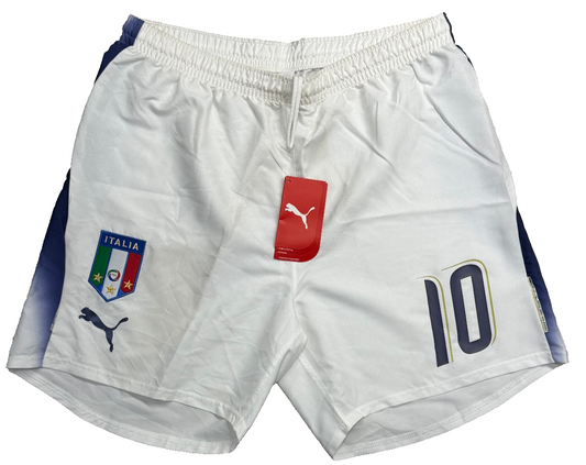 Italia puma mondiali 2006 shorts pantaloncini gara TOTTI *NUOVI* XL