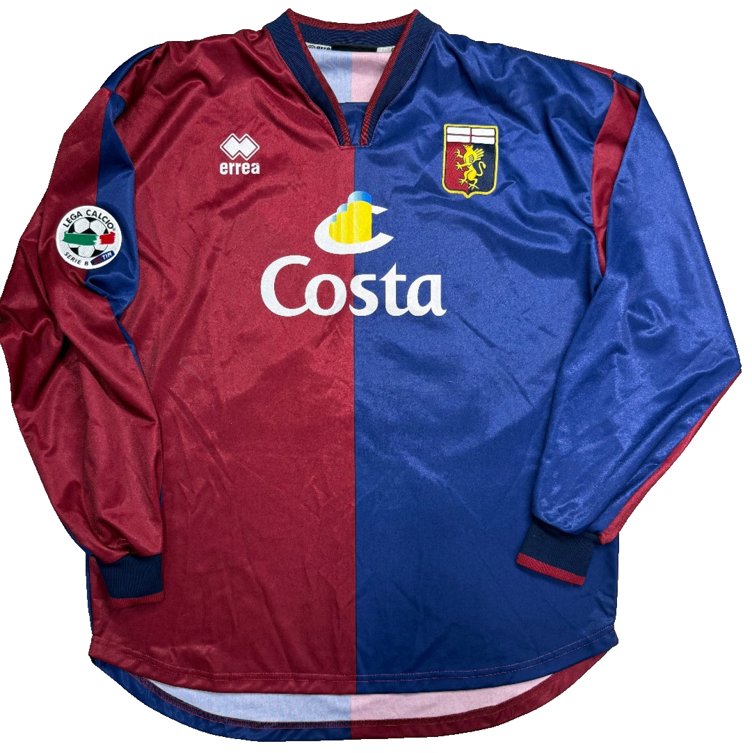 maglia calcio Genoa vintage match worn Errea STELLONE 2006 2007 XL Serie B
