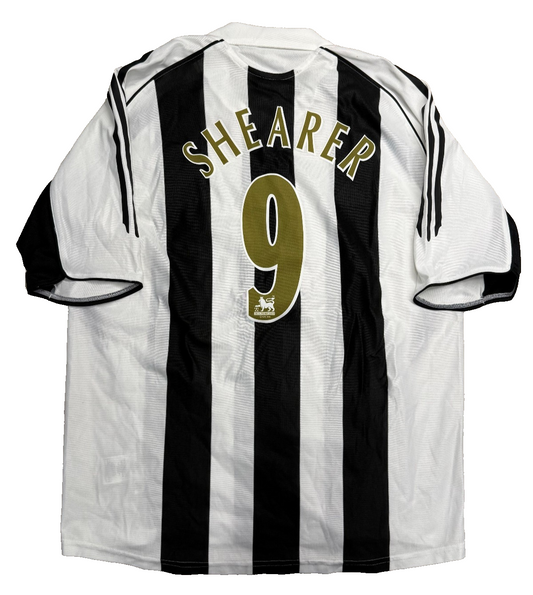 maglia calcio vintage Adidas Newcastle Shearer Northern Rock 2005 2006