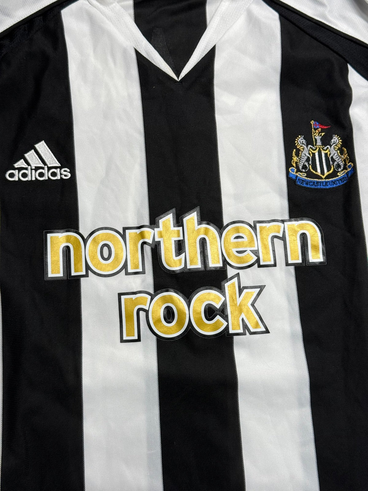 maglia calcio vintage Adidas Newcastle Shearer Northern Rock 2005 2006