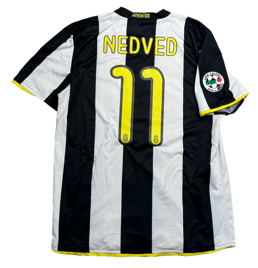 maglia calcio vintage FC Juventus NEDVED 2008 2009 New Holland M NIKE
