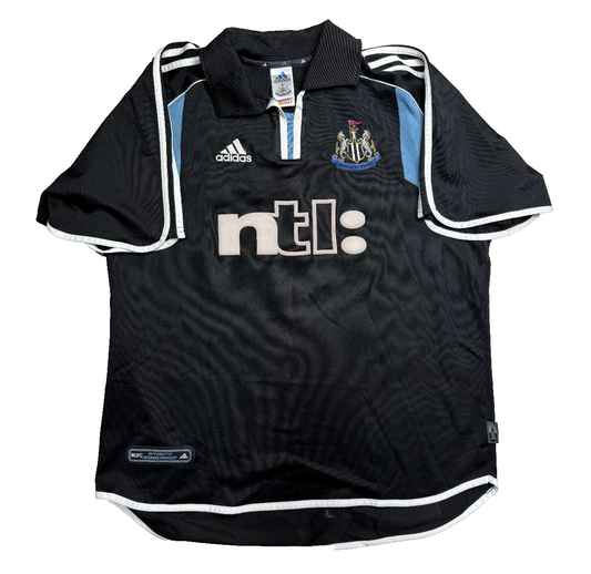 maglia calcio vintage Adidas Newcastle Shearer NTL 2000 2001 L