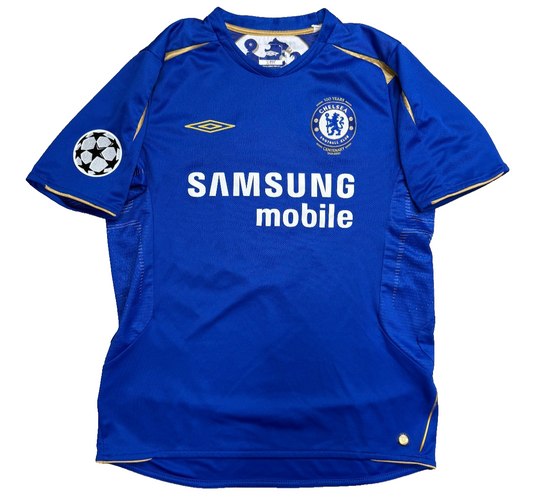 maglia calcio vintage Chelsea FC Crespo Umbro 2005 2006 Centenary 100 M UCL