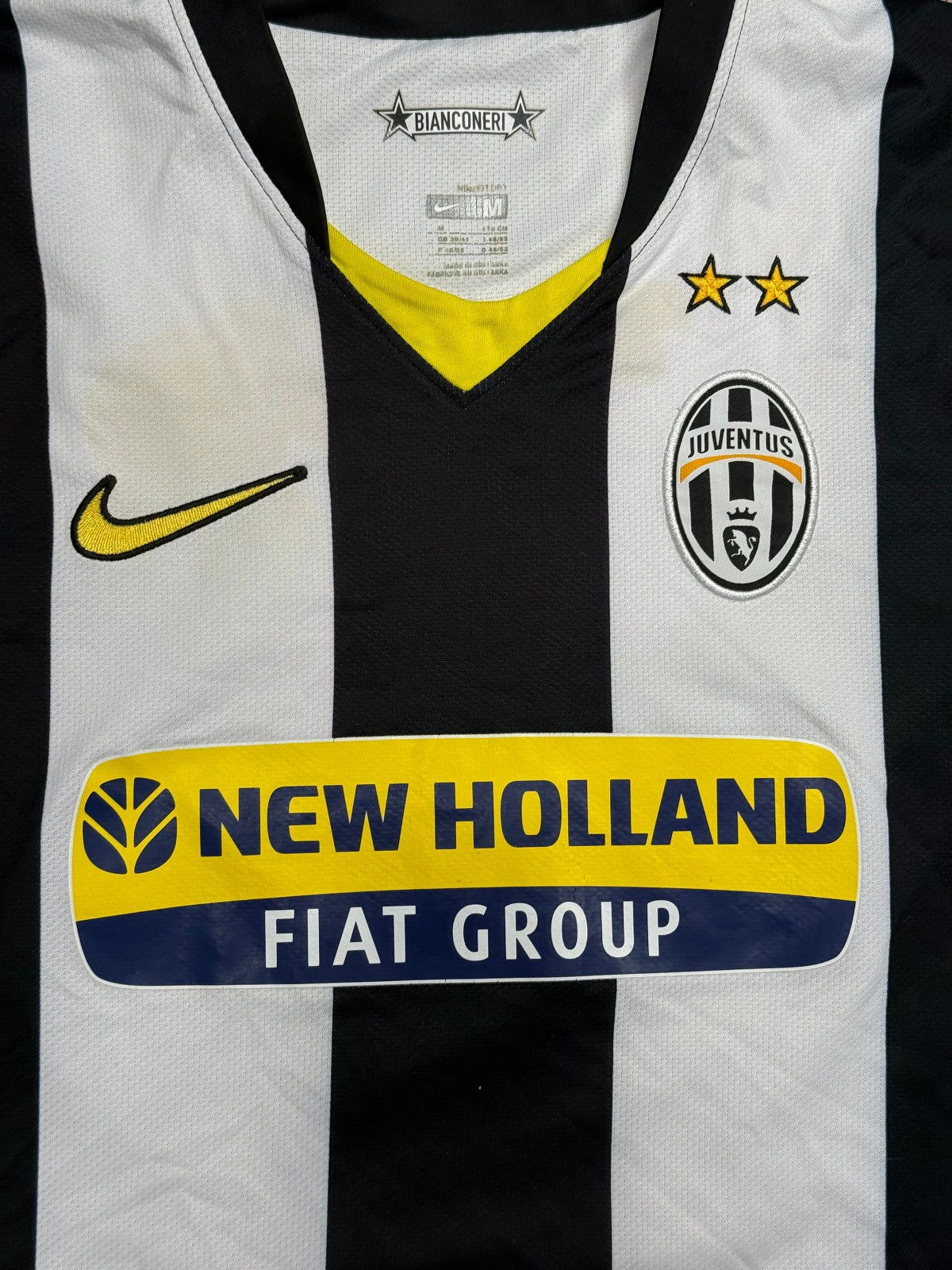 maglia calcio vintage FC Juventus NEDVED 2008 2009 New Holland M NIKE