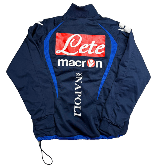 maglia calcio vintage Napoli Cavani training Lete Macron 2012 allenamento felpa