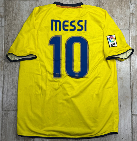 maglia calcio vintage Barcelona Messi Nike unicef away 2008 2009 Champions L
