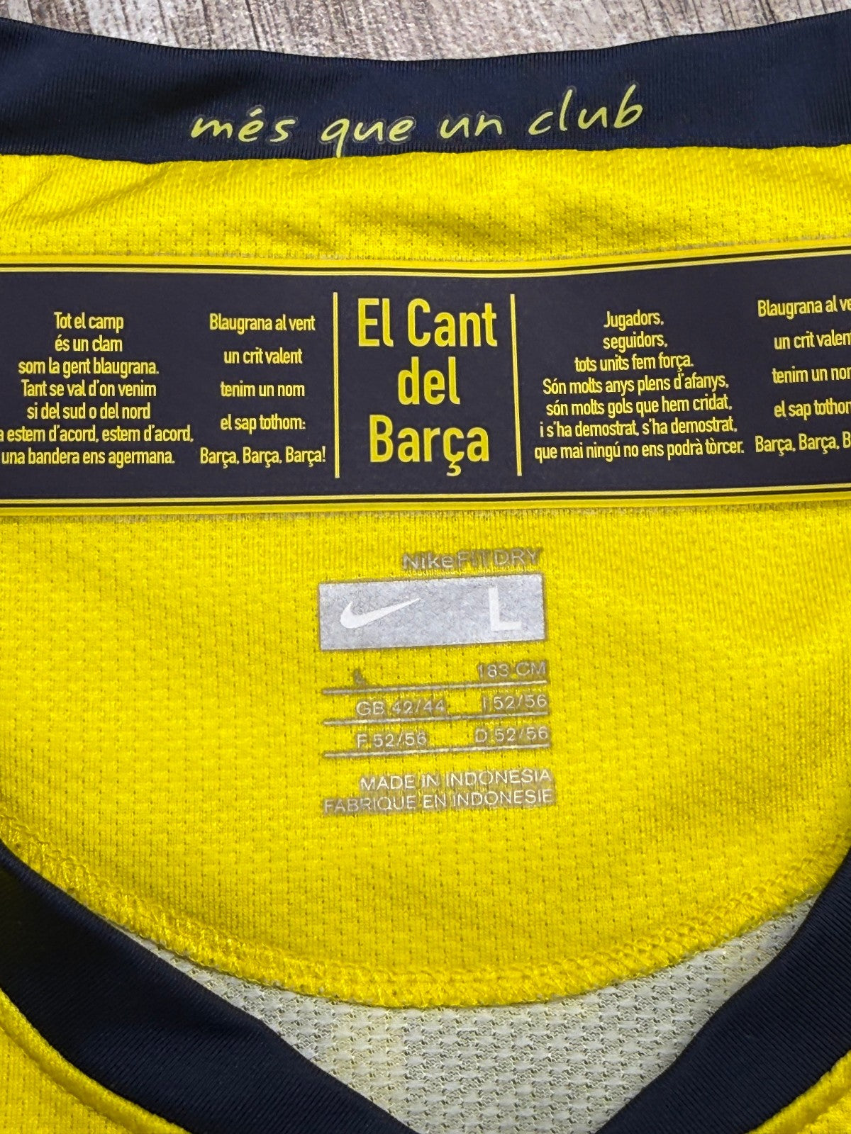 maglia calcio vintage Barcelona Messi Nike unicef away 2008 2009 Champions L